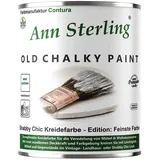 Ann Sterling 1Kg. Kreidefarbe Shabby Chic Feinste Farbe Innen und Außen Möbellack Bastellfarbe (Pastellblau 30)