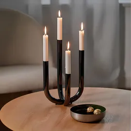 philippi Kerzenleuchter Festive Edelstahl Schwarz