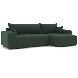 idohome Ecksofa Polyester 3-Sitzer Grün