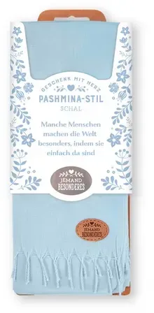 H&H Schal Jemand Besonderes (blau)