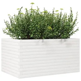 vidaXL Pflanzkübel 90 x 60 x 45,5 cm Weiß