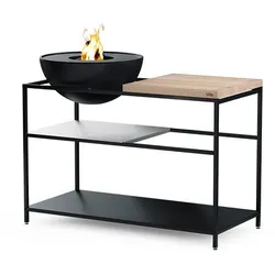 Fire Kitchen - mobile Outdoor-Küche mit BOWL 57 Plancha-Grillset 00739