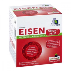 Eisen Direkt Plus Vitamin C+Folsäure+B12 Pulver