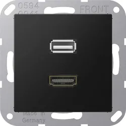Jung Multimedia-Anschlusssystem MA A 1163 SWM MAA1163SWM