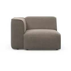Sessel RAUM.ID "Merid Sofa-Eckelement, Maße B/T/H: 109/97/46 cm", grau (taupe), B:109cm H:70cm T:97cm, 100% Polyester, Sessel, als Modul oder separat verwendbar, für individuelle Zusammenstellung