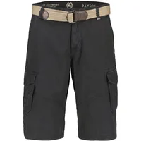 Lerros Bermudas »LERROS Unifarbene Cargobermuda mit Gürtel« LERROS Dark graphite), 30