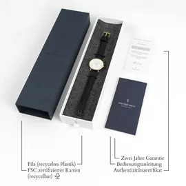 Nordgreen Native Quarz Leder 36 mm NR36GOLEBRXX