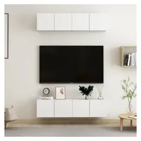 VidaXL TV-Schränke 4 Stk. Weiß 60x30x30 cm Holzwerkstoff