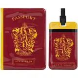 Cinereplicas Harry Potter - Set aus Tag & Passport Hülle Gryffindor - Offizielle Lizenz