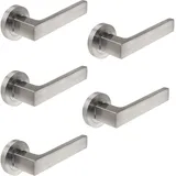 Emuca Türgriff 5er Set Aluminium Schwarz