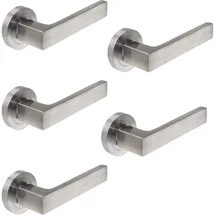 Emuca Türgriff 5er Set Aluminium Schwarz