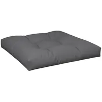 VidaXL Palettenkissen Grau 80x80x12 cm Stoff