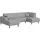 Home Affaire Wohnlandschaft HOME AFFAIRE "ARROS U-Form mit Wellenunterfederung, Maße B/T/H: 300/163/81 cm", grau (hellgrau), B:300cm H:81cm T:163cm, 100% Polyester, Sofas, Wohnlandschaft, incl. Zierkissen, mit Recamiere links/rechts bestellbar, auch in Cord