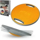 DH FitLife Balance Board, Wackelbrett, Balance Pad mit Griffen, extra groß Ø 42cm, max. 200 KG, Gleichgewichtstrainer, Fitness Balance-Board Erwachsene & Kinder