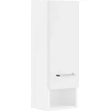 WELLTIME Hängeschrank "Ribera", weiß (weiß, weiß), B:25cm H:71cm T:20cm, MDF, Schränke, Hängeschrank