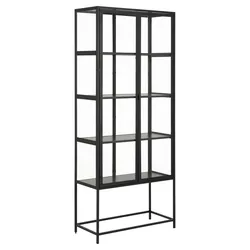 Actona Seaford Vitrine Stahl/Metall - matt schwarz