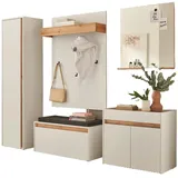 furn.design Center Garderoben-Set 260x200x40 cm weiß
