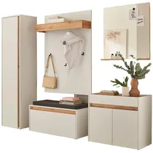 furn.design Center Garderoben-Set 260x200x40 cm weiß