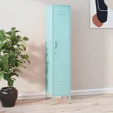 DJEKA Schließfachschrank Mintgrün Lagerschrank Spind Metallschrank Stahlschrank Aufbewahrungsschrank 35x46x180 cm Stahl Mehrzweckschrank Umkleideschrank Fächerschrank