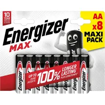 Energizer Max Alkaline AA 1,5 V, 8er Pack