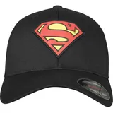 mc clothes Superman Flexfit Kappe - Black / Black - L-XL