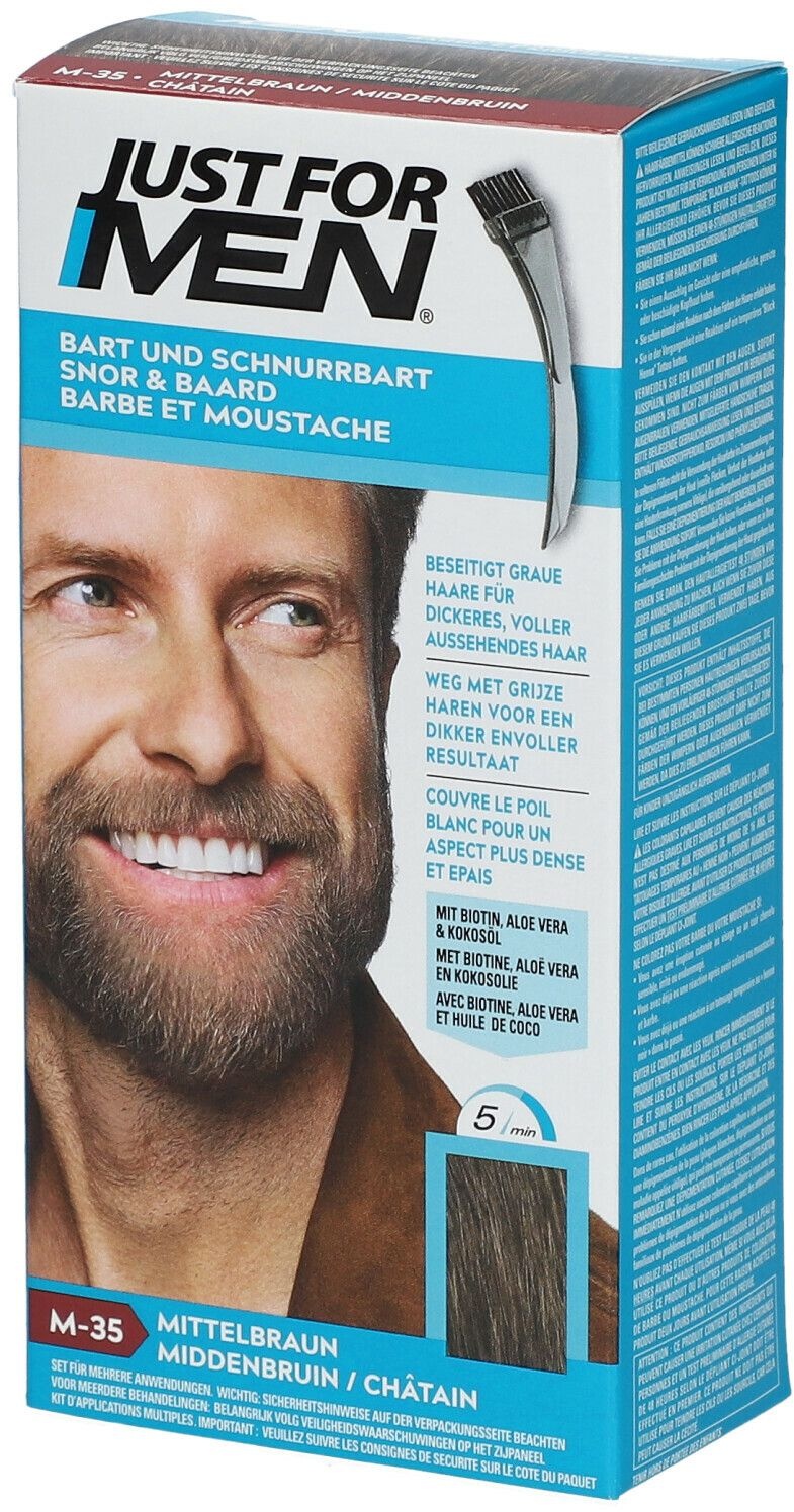 Just For Men® Coloration moustache & barbe Châtain M35 28,4 ml gel(s)