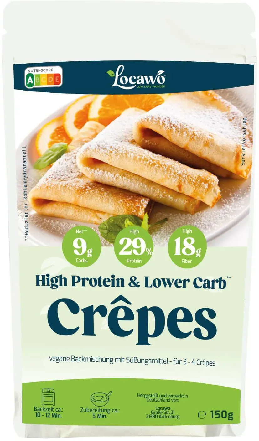 Locawo High Protein & Low Carb Crêpes 150 g