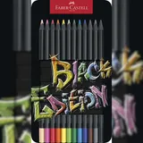 Faber-Castell Buntstifte 12 St. Schwarz/Mehrfarbig