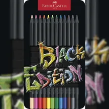 Faber-Castell Buntstifte 12 St. Schwarz/Mehrfarbig