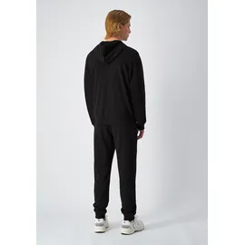 Champion Sweatanzug CHAMPION "Hooded Full Zip Suit", Herren, Gr. L, schwarz (nbk, nbk, igt), Obermaterial: 55% Baumwolle, 45% Polyester, Sportanzüge, mit Kapuze, mit durchgehendem Reißverschluss, für Sport und Freizeit