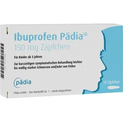 Ibuprofen Pädia 150 mg Zäpfchen 10 ST