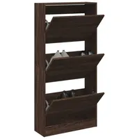 VidaXL Schuhschrank Braun Eichen-Optik 60x21x125,5 cm Holzwerkstoff