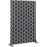 casa.pro Trennwand Basciano 180 x 120 cm Schwarz
