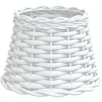 VidaXL Lampenschirm Weiß Ø20x15 cm Korbweide