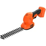 Black & Decker BCSS18B-XJ Akku Gras- und Strauchscheren-Set (18V, werkzeugloser Messerwechsel, Laufzeit ca. 60min, inkl. Strauchscherenmesser, Grasscherenmesser), schwarz/orange