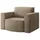 Fun Möbel PALMA Sessel 98 x 98 x 74 cm braun