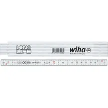 Wiha Gliedermaßstab Longlife® 2 m metrisch, 10 Glieder weiß