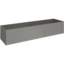 Biohort HochBeet 401 x 102 x 77 cm Quarzgrau-Metallic
