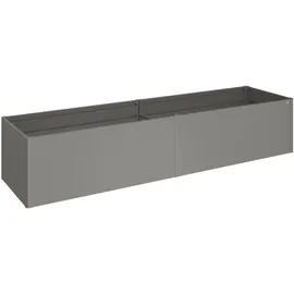 Biohort HochBeet 401 x 102 x 77 cm Quarzgrau-Metallic