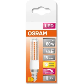 Osram LED Special T Slim 60 E14 7,5 W dimmbar klar