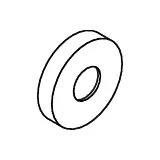 Hewi Ersatz Rosettenkappe 1085699 für Stangen Ø 33mm, reinweiß