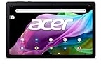 Acer Iconia P10 Tablet 10 Zoll 2K (2000 x 1200, MediaTek Kompanio 500, 4 GB RAM, 128 GB, Bluetooth, USB-C, WLAN, MicroSD, Audio, Front- und Rückkamera, Android 12), Grau + Graue Hülle