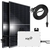 Sunniva Balkonkraftwerk Set Black Frame 900/800W Solaranlage, (mit 800W