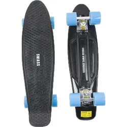 Vinyl Cruiser Skateboard Retro - schwarz/blau 55-57CM