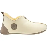Vanuba Handgemacht Lammfell Hausschuhe Damen Winter Oxford Relugan Warme Hausschuhe Geschlossen - Pantoffeln Damen - Hüttenschuhe 39 Naturlische - 39 EU