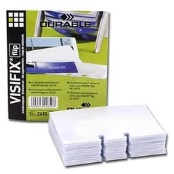 40 DURABLE Ersatzhüllen für Rollkartei Visifix