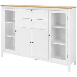 Highboard  Mazzano , weiß , Maße (cm): B: 160 H: 120 T: 40