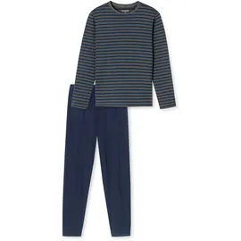 SCHIESSER Pyjama Gestreift Blau M