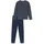 SCHIESSER Pyjama Gestreift Blau M