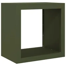 vidaXL Kaminholzregal Stahl 60 x 40 x 60 cm Grün